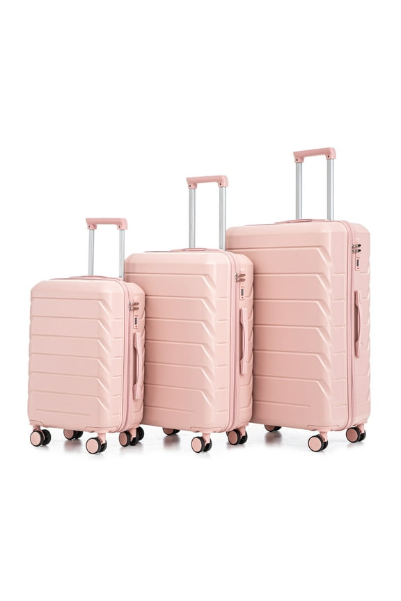Luggage Sets 3 Piece(20/24/28), Expandable Carry On Suitcase with ABS Spinner Wheel TSA Lock