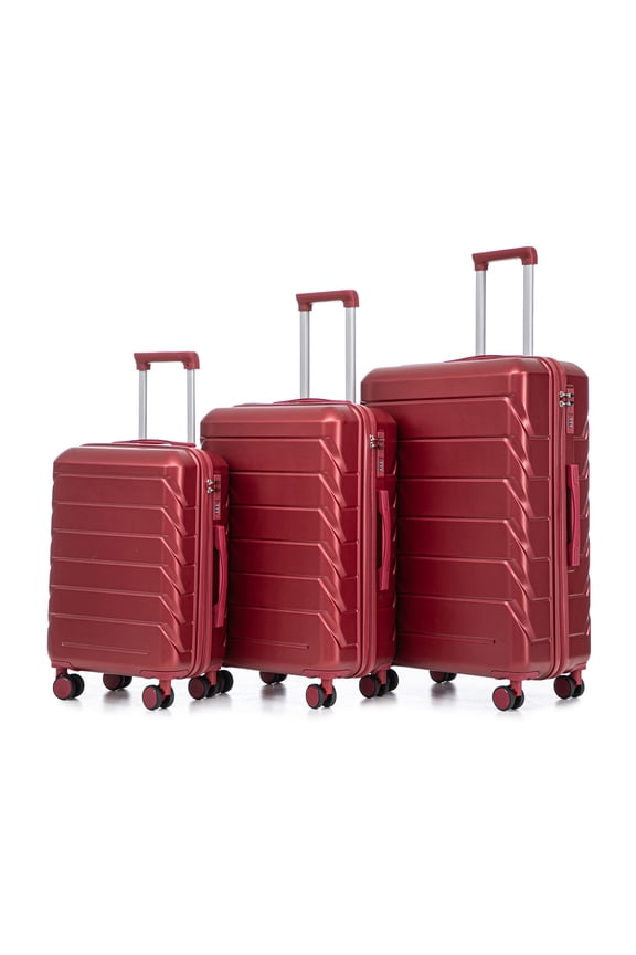 Luggage Sets 3 Piece(20/24/28), Expandable Carry On Suitcase with ABS Spinner Wheel TSA Lock