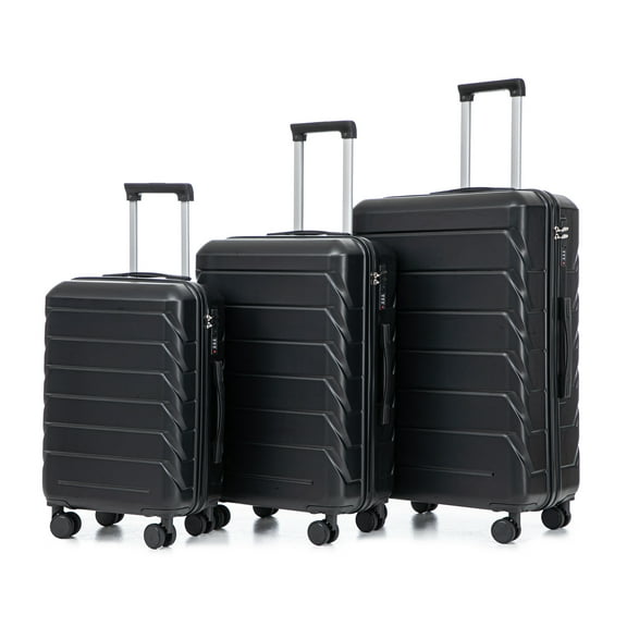 Luggage Sets 3 Piece(20/24/28), Expandable Carry On Suitcase with ABS Spinner Wheel TSA Lock