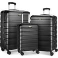 AnyZip 3Pc Lightweight Hardside Luggage Sets with TSA lock, 20 24 28