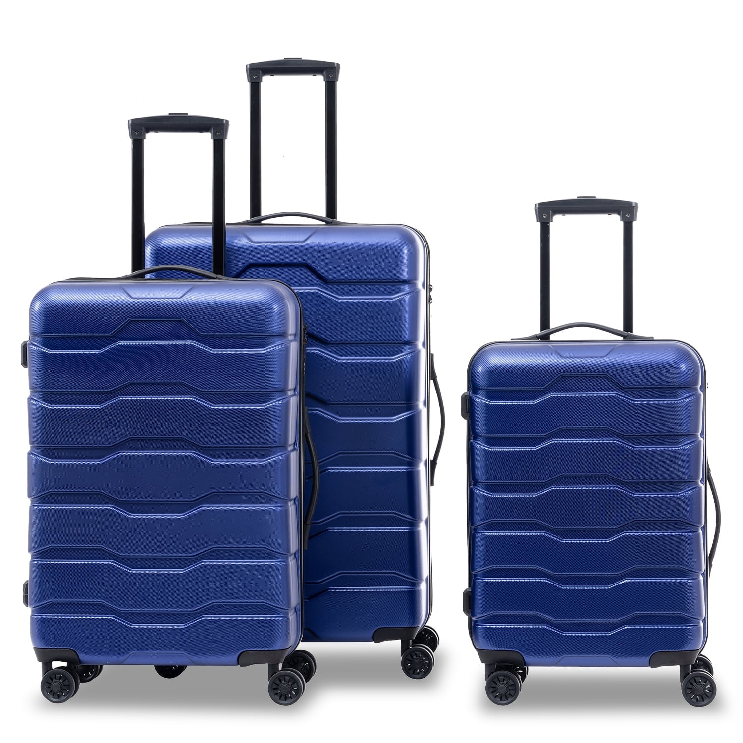 Luggage Sets 3 Piece Hardside Durable Suitcase Sets Clearance Luggage ...
