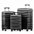 thumbnail image 1 of Luggage Sets 3 Piece Lightweight Luggage with Spinner Wheels ABS Travel Suitcase with TSA Lock 20 24 28 inch Carry on Luggage Black, 1 of 9