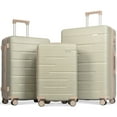 thumbnail image 1 of Luggage Sets 3 Piece Suitcase Set 20/24/28, Carry on Luggage Airline Approved, Hard Case with Spinner Wheels, Green, 1 of 9
