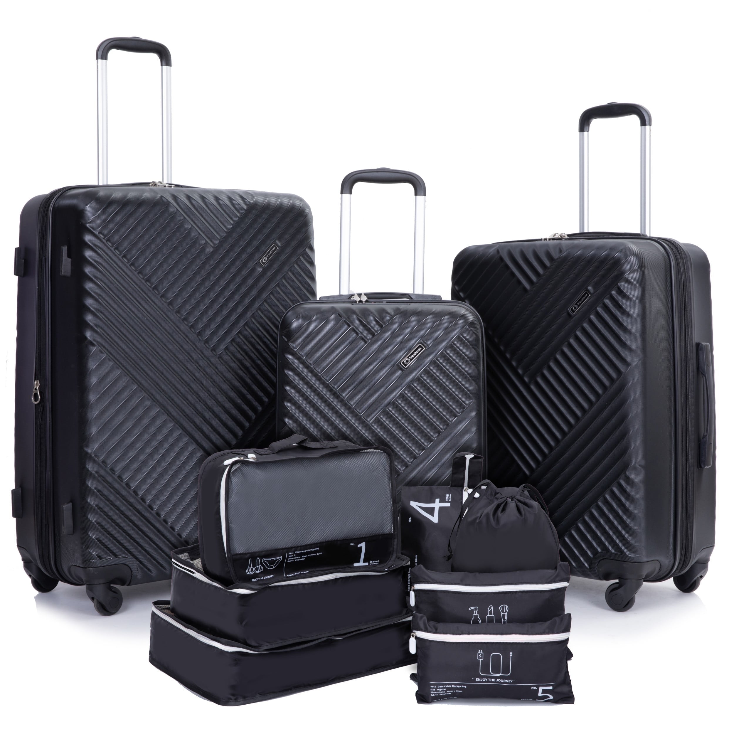 Emily 5セット Melalenia 5 Piece Luggage Set PP Hardside Spinner Luggage