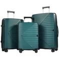 thumbnail image 1 of Smicure Luggage Sets 3 Piece with Spinner Wheel, Hardside Suitcase Set with TSA Lock, Lightweight Travel Luggage for Men and Women, Green, 1 of 9