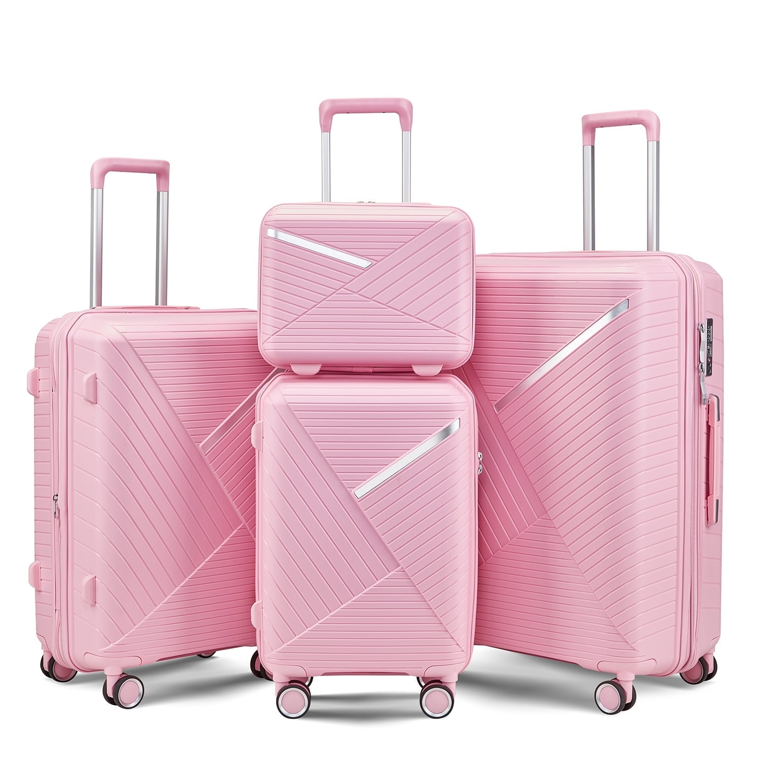 Luggage Sets 3 Pieces Expandable Suitcase Set PP Hardshell Travel