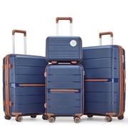 Luggage Sets 4 Piece  14/20/24/28 PP Lightweight& Expandable, PC Hardshell