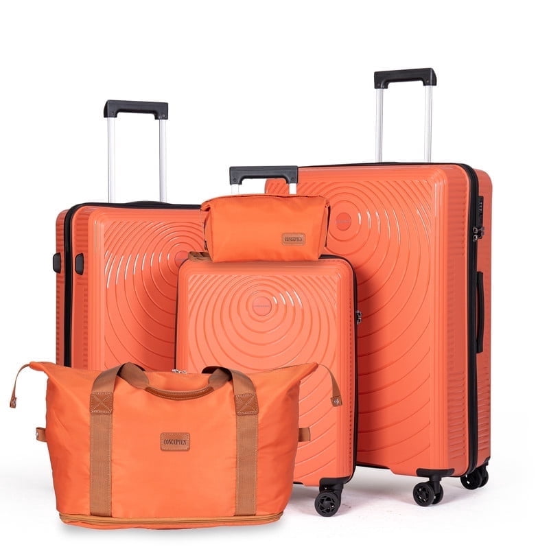 Luggage Sets 5 Piece,Lightweight,Impact-Resistant,Wear-Resistant Suitcases with Wheels, Hardshell Suitcase Set with Spinner Wheels, PP Carry on Luggage Set with TSA Lock, Travel Luggage