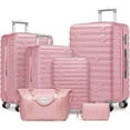 thumbnail image 1 of Luggage Sets 6 Piece with Duffel Bags, Hardside Expandable Suitcases with Spinner Wheels TSA Lock, 1 of 8