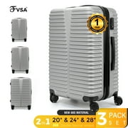 Luggage Sets Expandable PC+ABS Durable Suitcase with Spinner Wheels & TSA Lock Travel Suitcase Sets