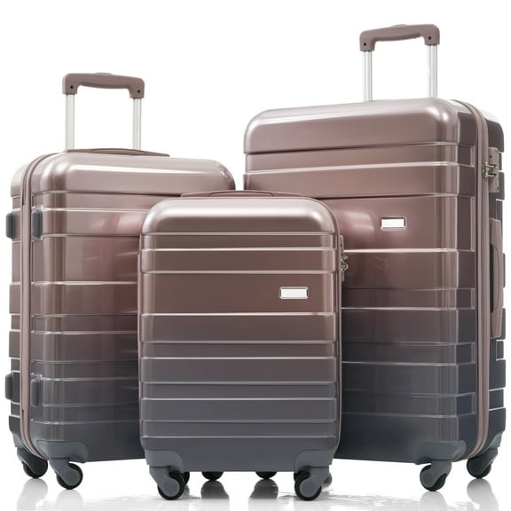 Luggage Sets New Model ABS Hardshell 3pcs Clearance Luggage Hardside Lightweight Durable Suitcase sets Spinner Wheels Suitcase