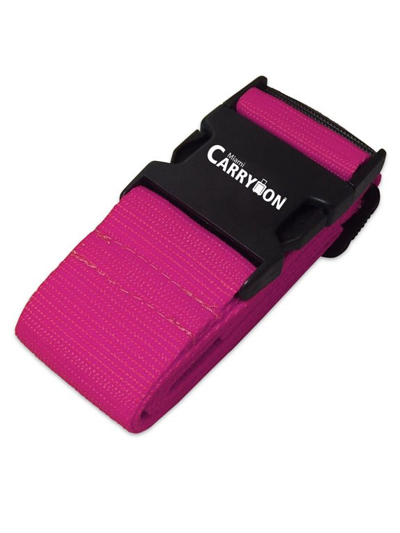 Luggage Strap - Adjustable Luggage Belt - Superior Strength (Pink)