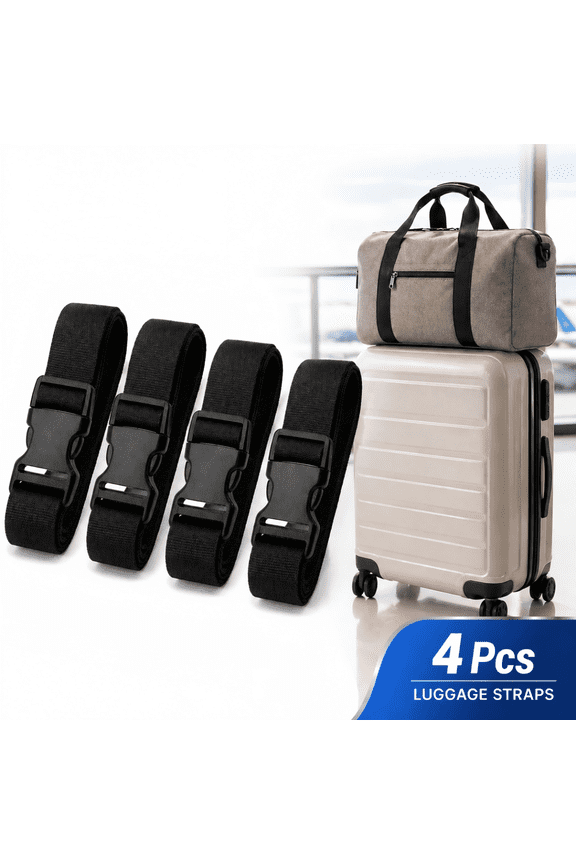 Luggage Strap Luggage Bundling Belt Adjustable Suitcase Belt Straps Accessories for Connecting Luggage