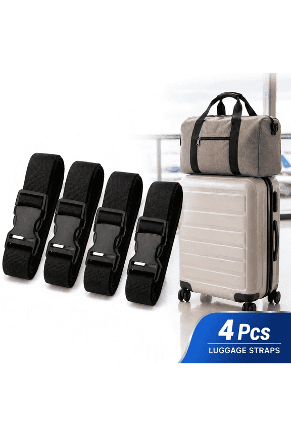 Luggage Strap Luggage Bundling Belt Adjustable Suitcase Belt Straps Accessories for Connecting Luggage