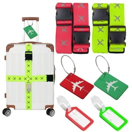 2 Pack Bright Luggage Straps Fragile Handle With Care For Airports and Travel Adjustable Strap Fits Almost All Suitcases Walmart