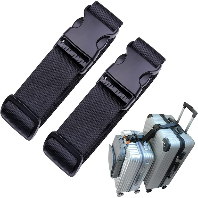 Luggage Straps.Luggage Connector. Straps for Suitcase Heavy Duty Adjustable  Suitcase Belt Travel Attachment Travel Accessories for Connecting Your