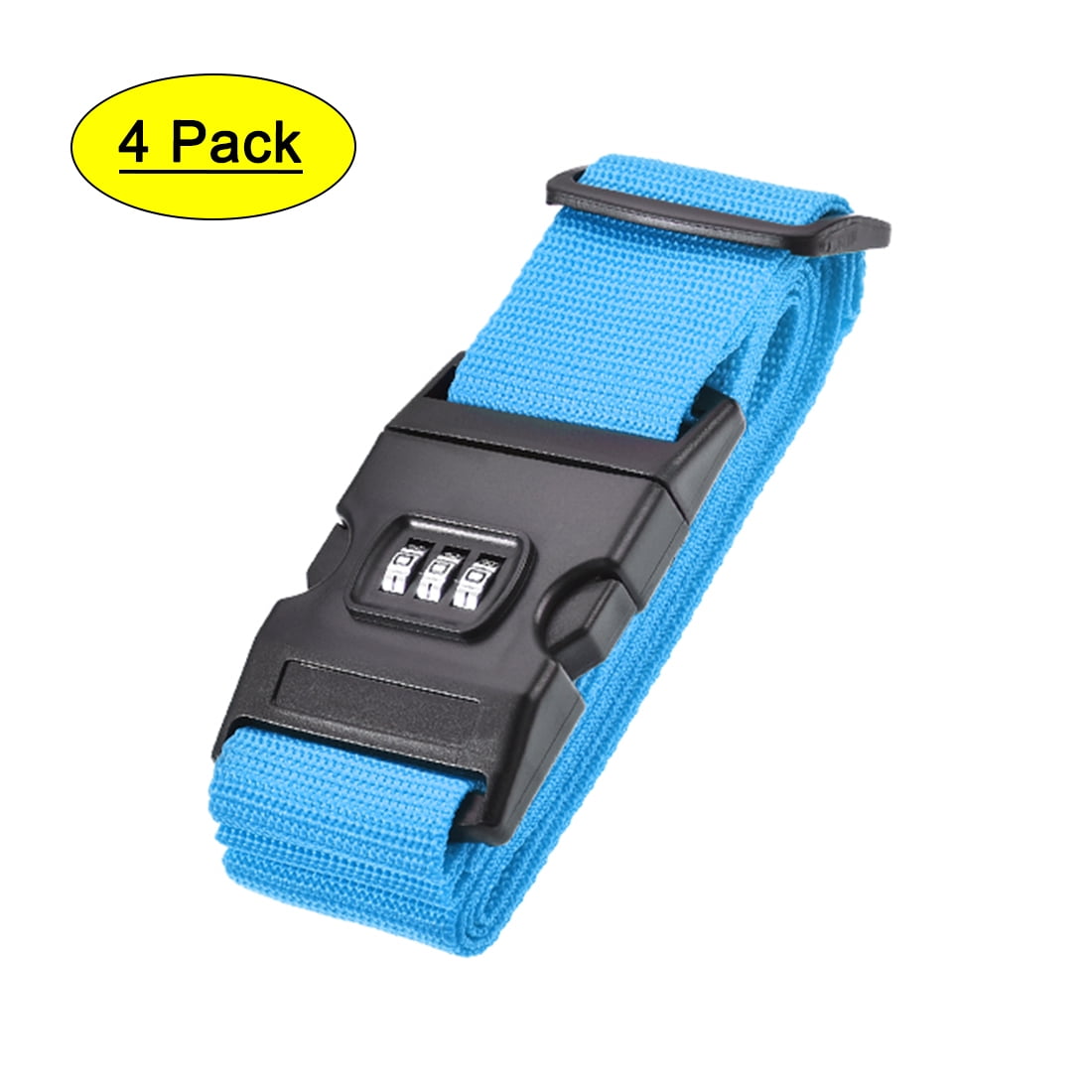 Luggage Straps Suitcase Belts with Buckle, Combination Lock, 2Mx5cm