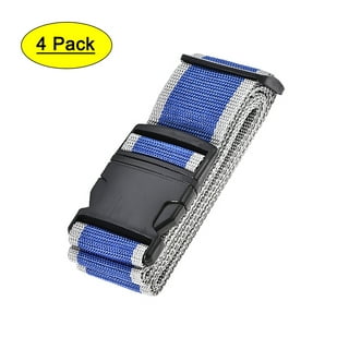 Unique Bargains Quick Release Buckle Luggage Backpack Strap Black 1m Long 25mm Belt Width 4pcs