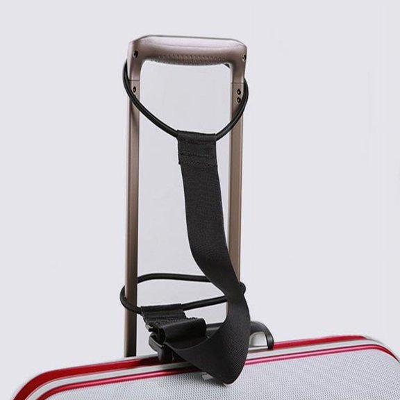 Luggage Straps for Travel Bag - Elastic Tie Down Strap for Suitcase - Bag Strap for Securing Luggage to Carry On - Stretch Rope for Attaching Bags to Rolling Handle - Travel Accessories for Airplane