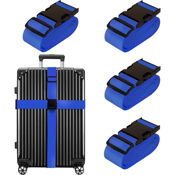 Luggage Straps for Suitcases TSA Approved Travel Belt 4 Pack