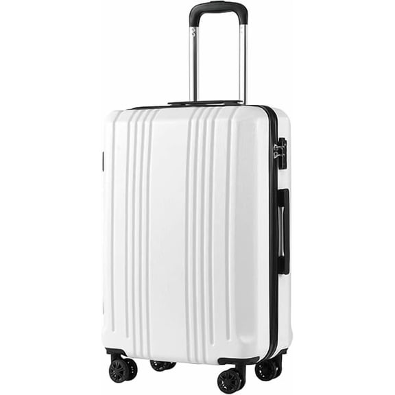 Luggage Suitcase PC+ABS with TSA Lock Spinner Carry on Hardshell Lightweight (20in))