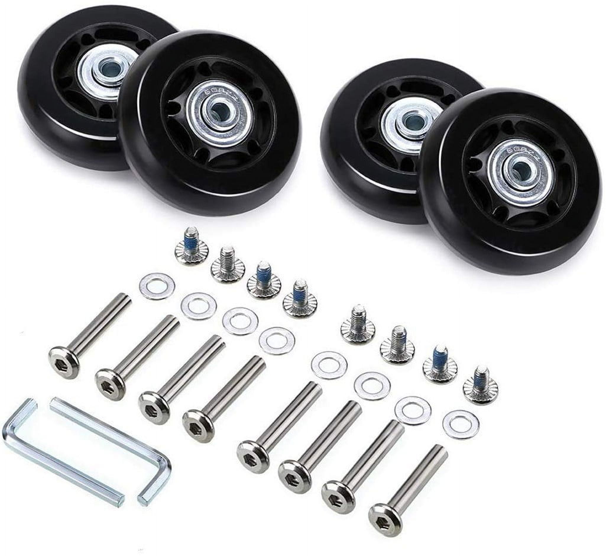 Luggage Suitcase Replacement Wheels Rubber Swivel Caster Wheels