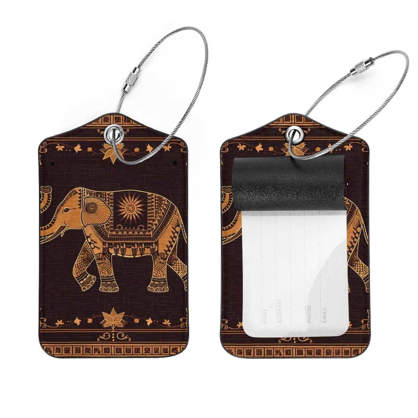 Elephant luggage tag on sale