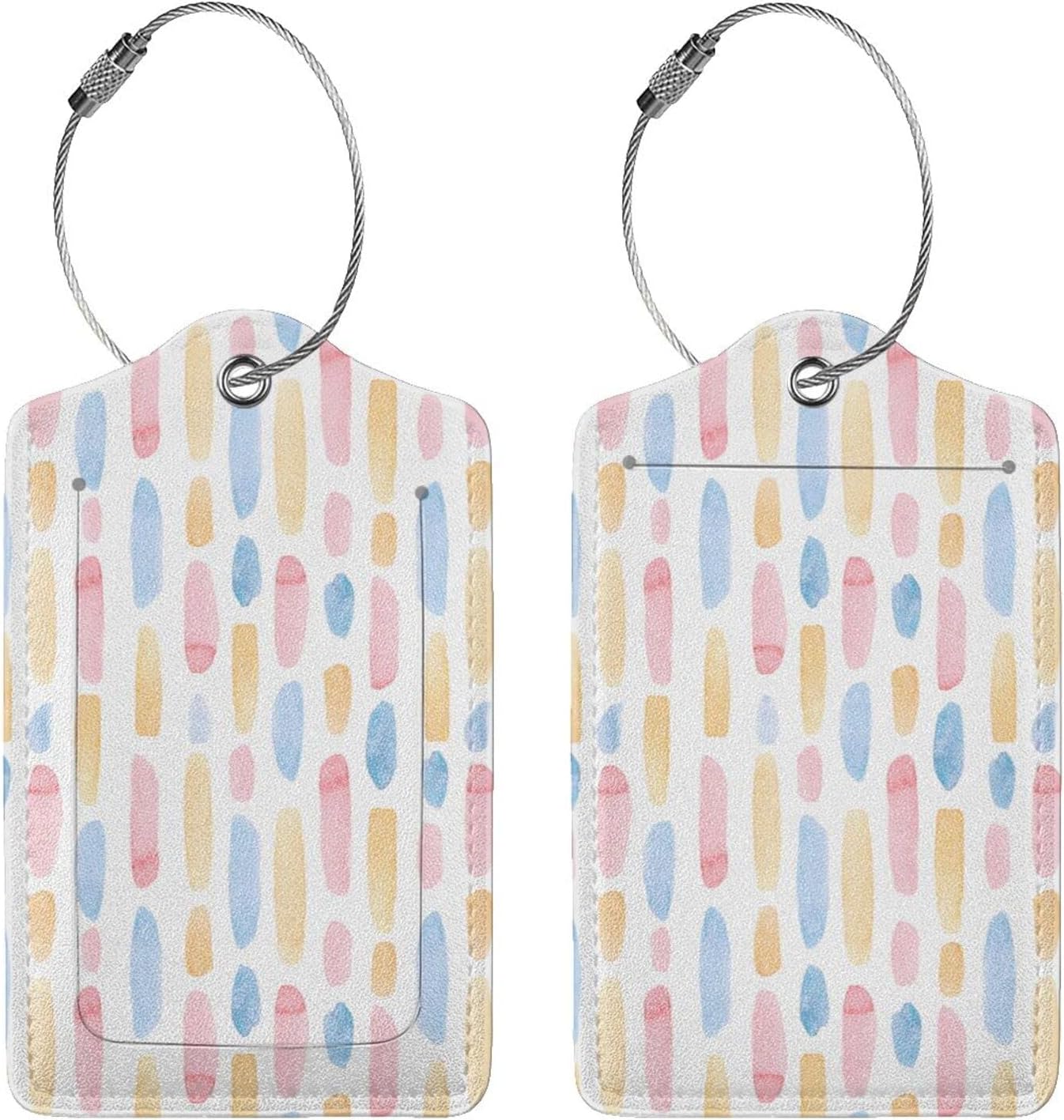 Luggage Tag Travel Bag Labels Luggage Tags for Suitcases PU Leather