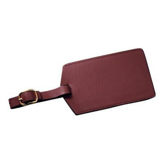 Luggage Tag Travel ID with Privacy Flap in Genuine Leather