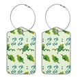 thumbnail image 1 of Luggage Tag, Travel Tags, Handbag Tag - Square PU Leather 2 Pack with Privacy Cover and Stainless Steel Ring - Suitable for Travel, Backpack, Handbag [Amazon Approved] Camouflage Arrow, 1 of 7