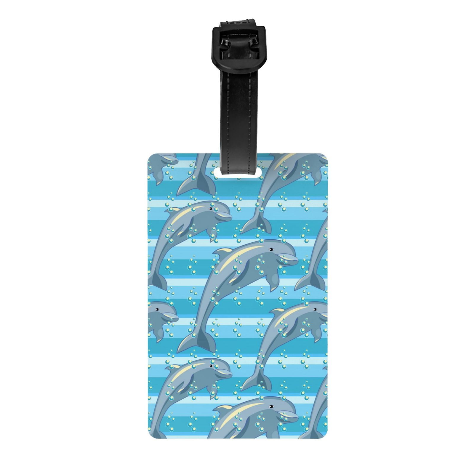 Luggage Tags - Dolphin PVC Luggage Tags for Suitcases Travel Bag ...