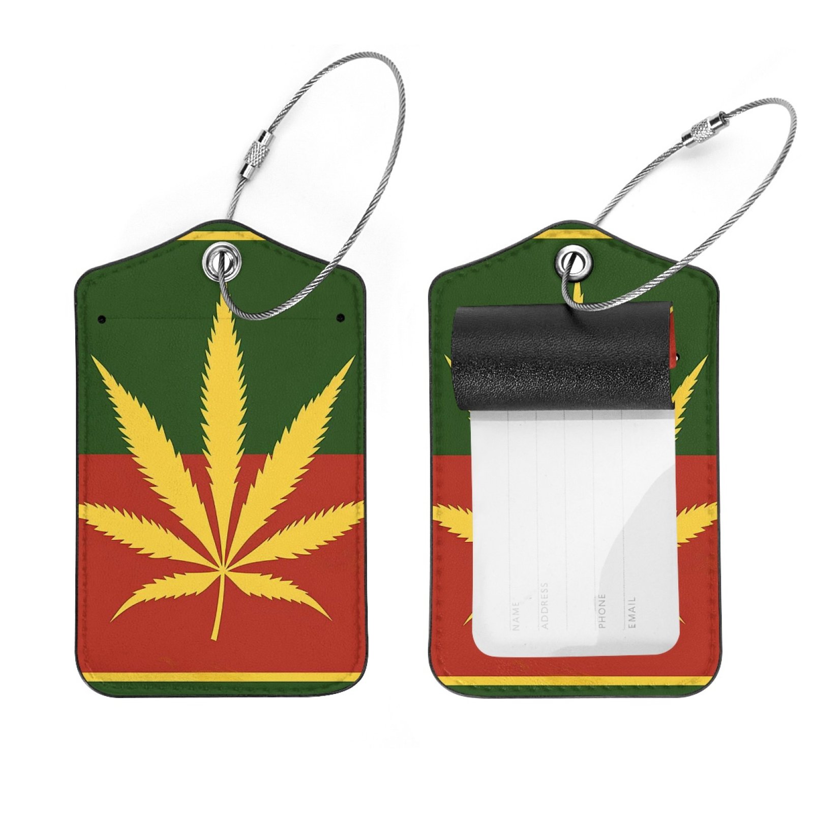 Luggage Tags for Suitcases, 2 Pack Personalized Luggage Tags for