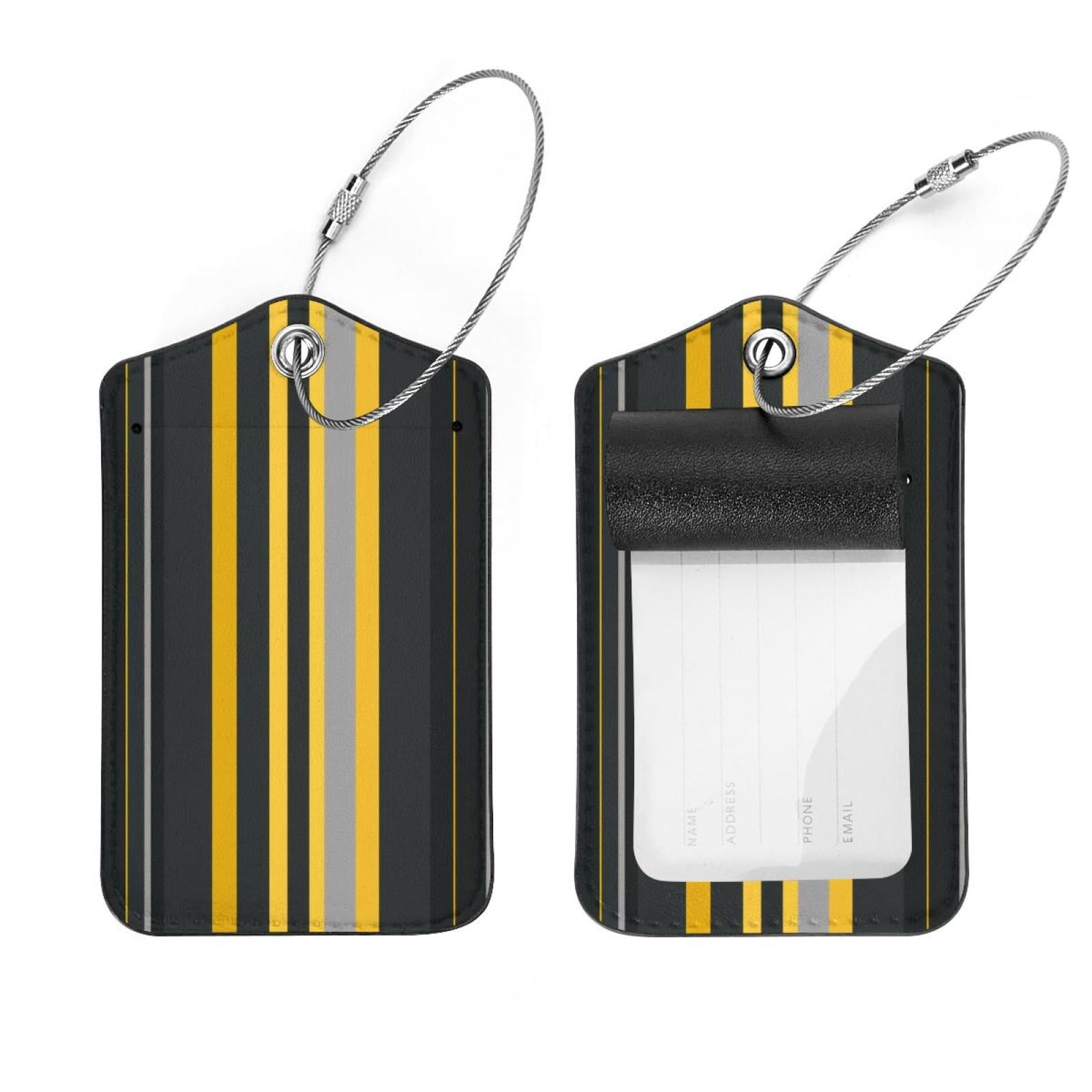 Luggage Tags for Suitcases 2 Pack Personalized Luggage Tags Bag Tags for Luggage Custom Luggage Tags Unique Luggage Tags Color Straight Variable Width Stripes Walmart