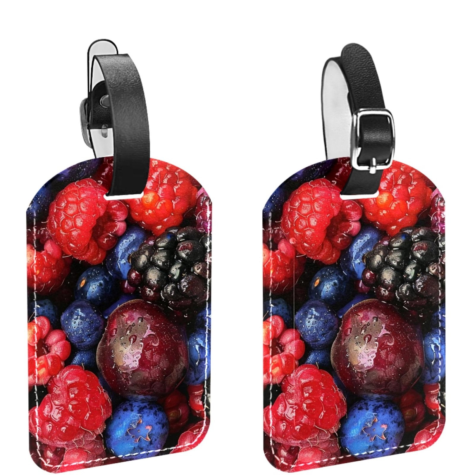 Luggage Tags for Suitcases, 2 Pcs Leather Luggage Tags for Suitcases