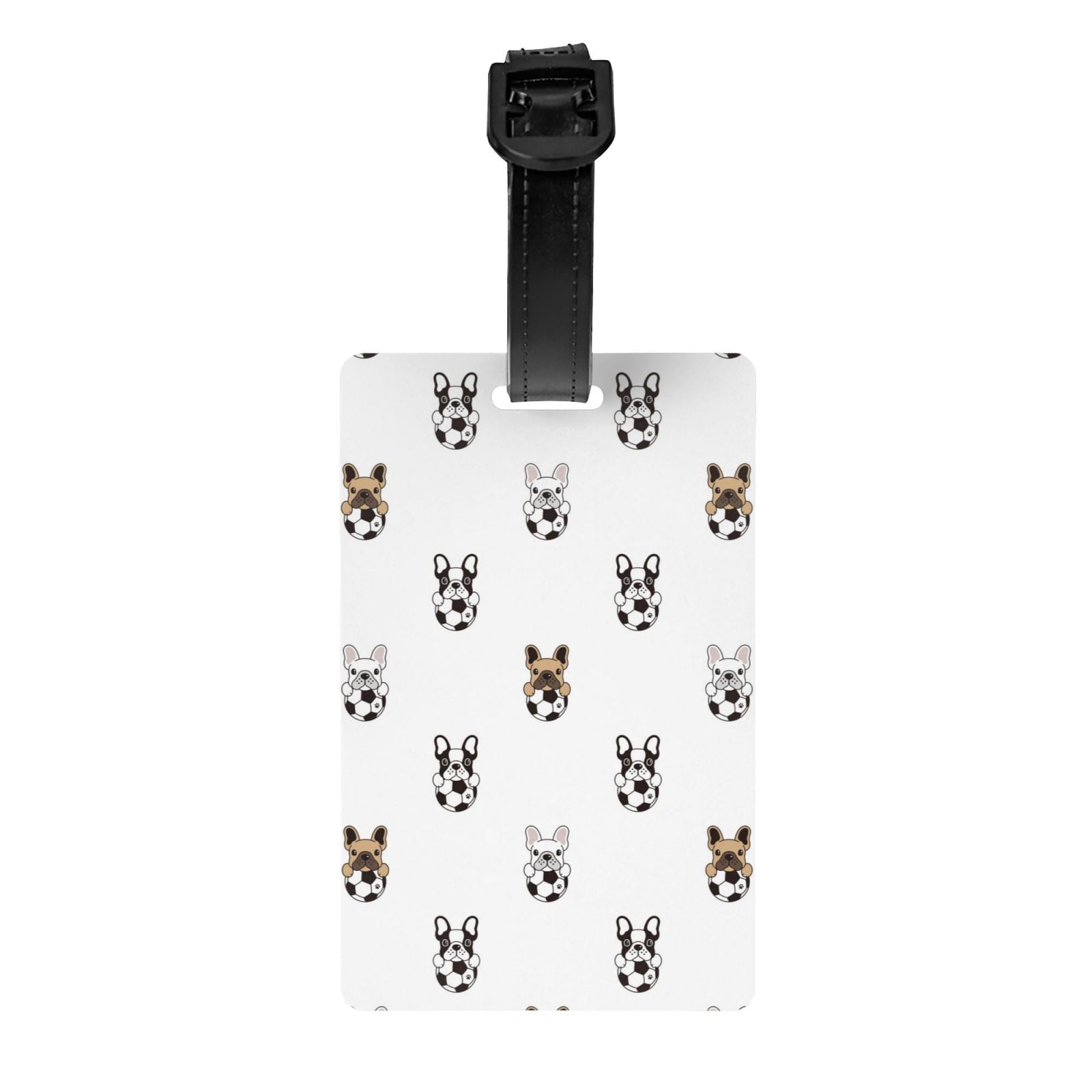 Lot De 2 étiquettes à Bagages French Bulldog - Similicuir - 200 Races Disponibles