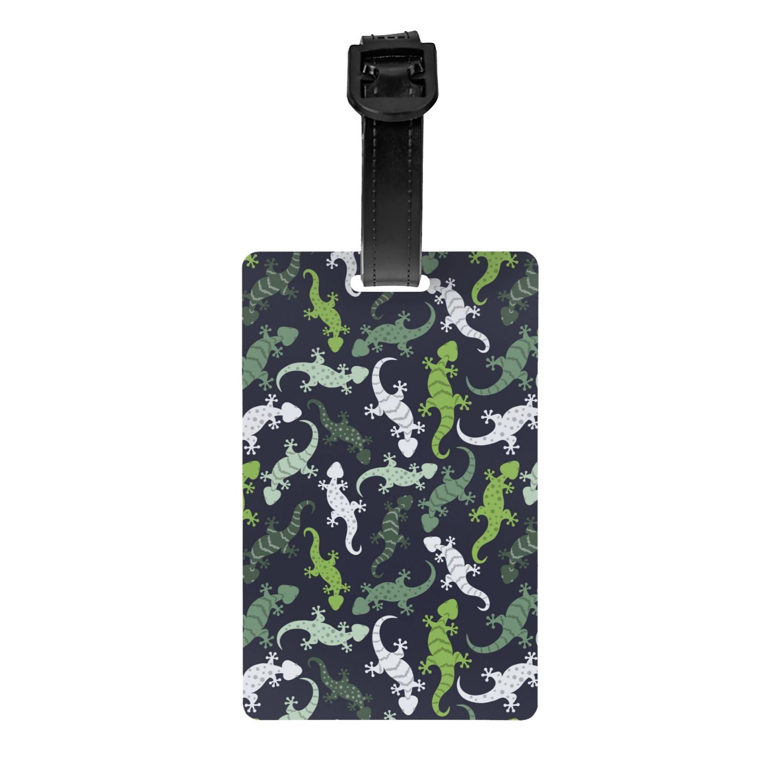 Luggage Tags for Suitcases - Cute Lizard Gecko Green Suitcase Tags ...