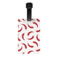 thumbnail image 1 of Luggage Tags for Suitcases, Chili Pepper Leather Bag Luggage Tags ID Label Tags Privacy Protection Travel Bag Labels, 1 of 6