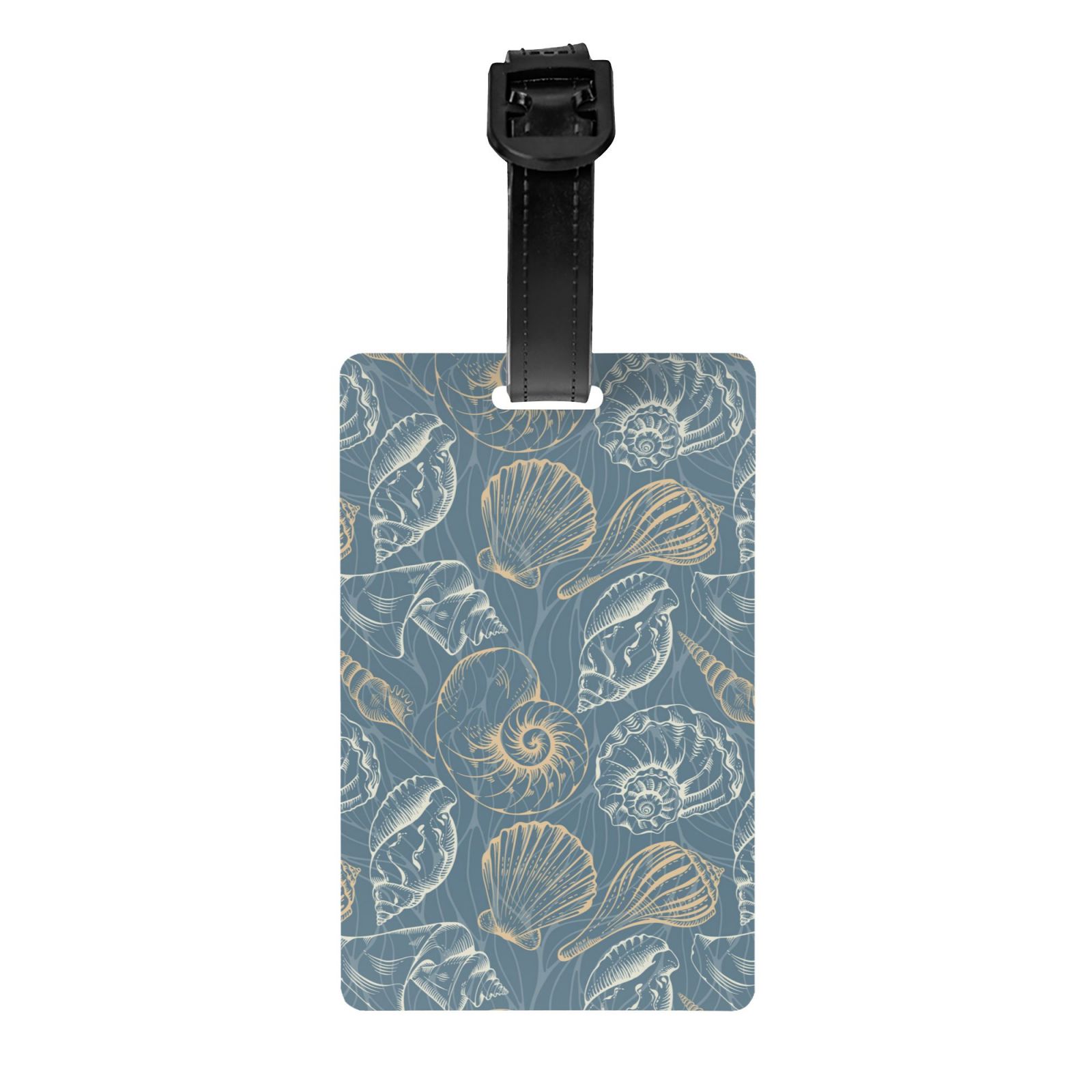 Luggage Tags for Suitcases, Conch Shells Print No.905 Leather Bag ...