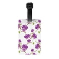 thumbnail image 1 of Luggage Tags for Suitcases, Fujiman Orchids Flowers Leather Bag Luggage Tags ID Label Tags Privacy Protection Travel Bag Labels, 1 of 6