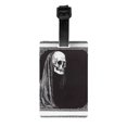thumbnail image 1 of Luggage Tags for Suitcases, Gothic Skull Drape Leather Bag Luggage Tags ID Label Tags Privacy Protection Travel Bag Labels, 1 of 6