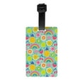 thumbnail image 1 of Luggage Tags for Suitcases, colorful fruit rainbow Leather Bag Luggage Tags ID Label Tags Privacy Protection Travel Bag Labels, 1 of 6