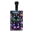 thumbnail image 1 of Luggage Tags for Suitcases, cute cat A Leather Bag Luggage Tags ID Label Tags Privacy Protection Travel Bag Labels, 1 of 6