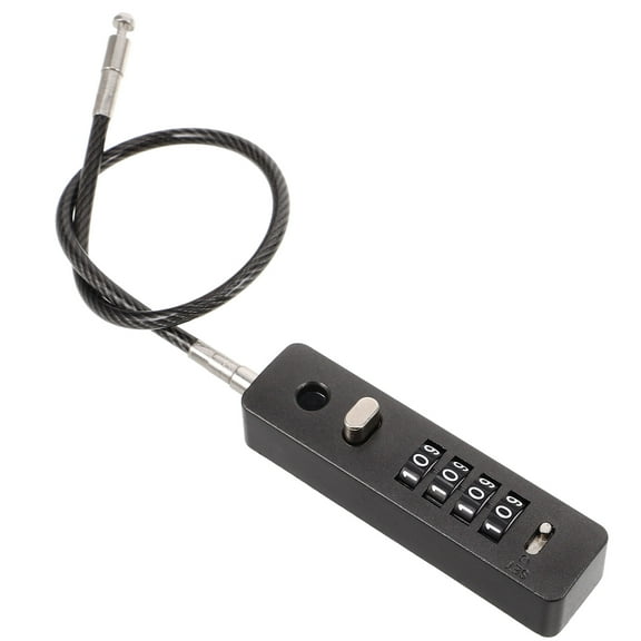 Silver Combination Lock with High Strength Steel Cable for Outdoor Use Zinc Alloy