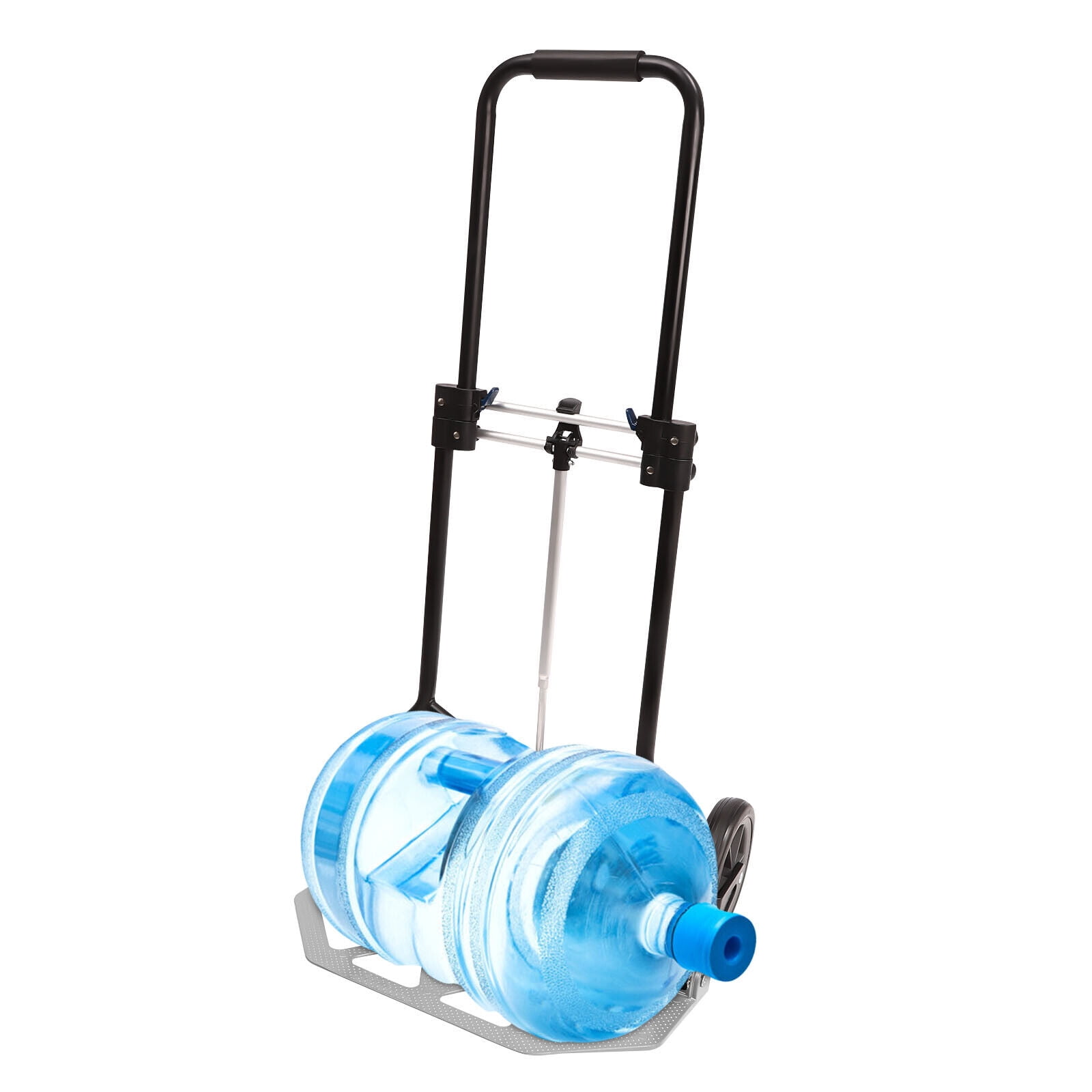 Luggage Trolley Cart with Telescoping Handle and Rubber Wheels Compact