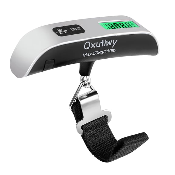 Luggage Weight Scale, 2026 Digital Luggage Scale for Travel, Widen Upgrade Rubber Grip, 110 Pounds Portable Suitcase Scales with LED Display, Temperature Sensor, Peeling Function