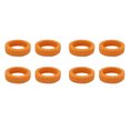 thumbnail image 1 of Luggage Wheel Covers Orange 8 Pack Silent Protection Covers for Travel Luggage, 1 of 6