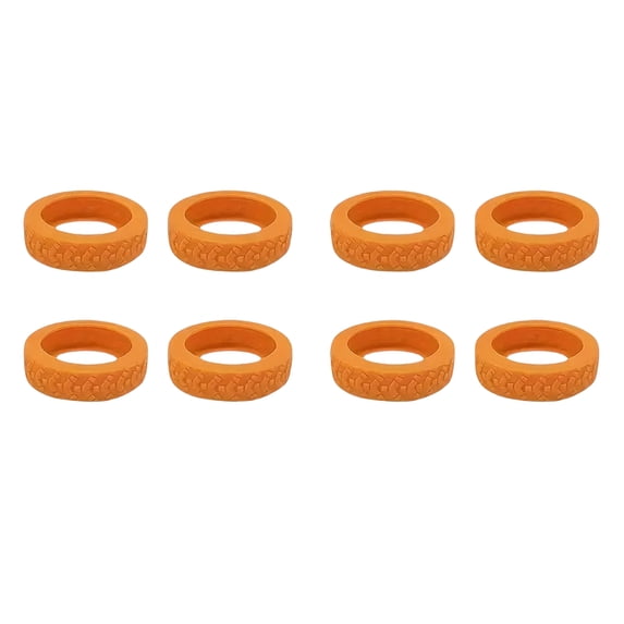 Luggage Wheel Covers Orange 8 Pack Silent Protection Covers for Travel Luggage