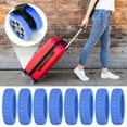 thumbnail image 1 of Luggage Wheel Covers Silicone Luggage Wheel Protectors Set Noise-Reducing Travel Accessories Universal Fit for Double-Wheeled Suitcases Airport Essentials Silicone Protectors, 1 of 9