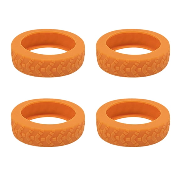 Luggage Wheel Protectors 4 Pack - Suitcase Wheel Covers for 8mm Double Wheels - Noise Reducing Travel Accessories for Suitcases, Luggage, Swivel Chair Wheels - Soft Stretchable Material, Easy Install