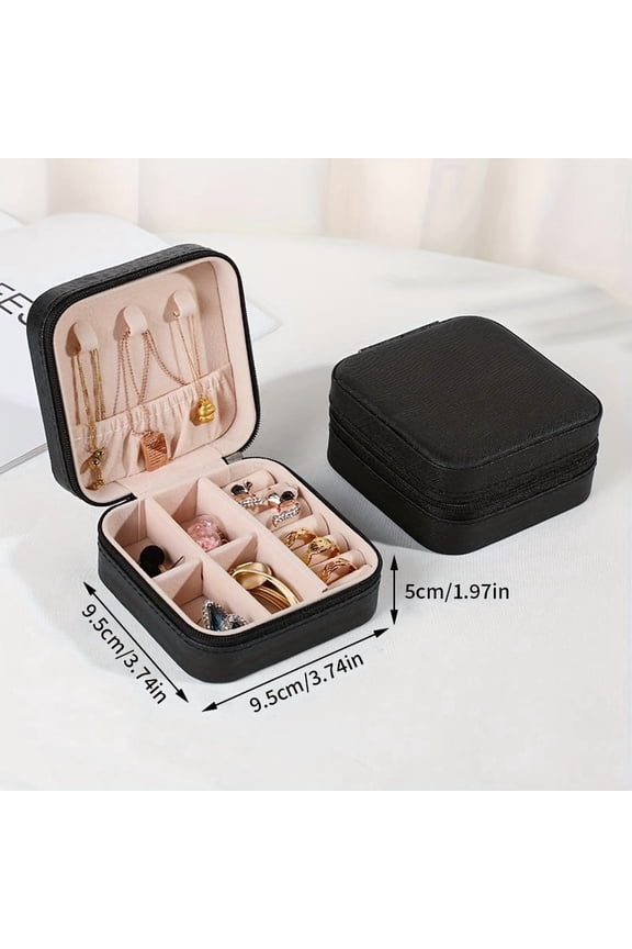 Luggage organizer bag, a storage bag suitable for various luggage items such as jewelry - a portable mini travel organizer box that can hold necklaces, earrings, rings, and other jewelry.